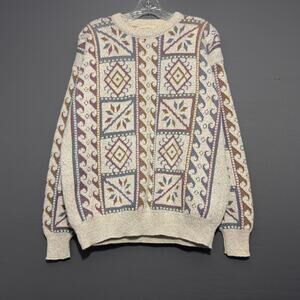 ST. JOHN’S BAY Vintage 80s 90s Icelandic Style Sweater Size L Large